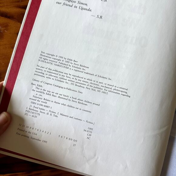 Vintage 1995 This Is The Way We Eat Our Lunch Hardcover Book - Picture 3 of 10